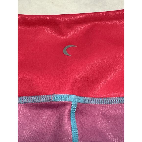 Zyia Active Leggings Womens 6 8 Firecracker Ombre Shimmer Light N Tight 7/8 - Picture 7 of 7